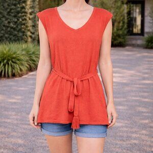 Effie’s Heart Knit Top Tank – Rust - Large XL